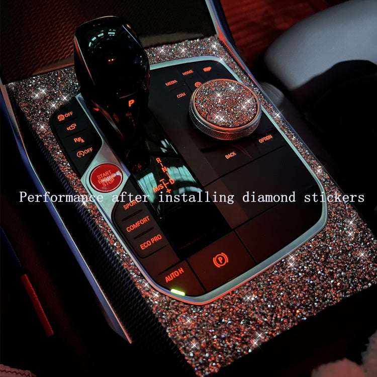 For Ford Mustang 2015-2020 Car Gear Handle Side Diamond Decoration Sticker, Left and Right Drive - Car Interior Mouldings by buy2fix | Online Shopping UK | buy2fix