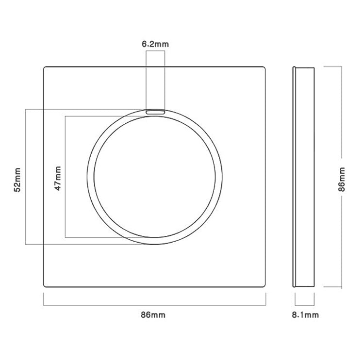 86mm Gray Aluminum Wire Drawing LED Switch Panel, Style:Two Open Dual Control - Consumer Electronics by buy2fix | Online Shopping UK | buy2fix