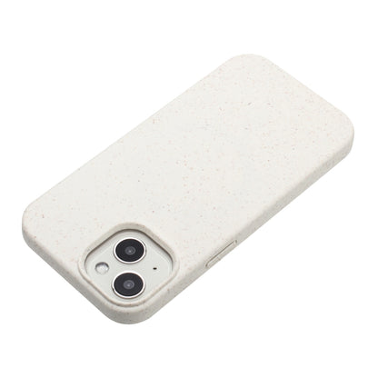 For iPhone 14 Plus Wheat MagSafe Magnetic Straw Material + TPU Phone Case(White) - iPhone 14 Plus Cases by buy2fix | Online Shopping UK | buy2fix