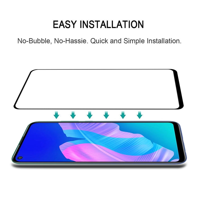 For Huawei P40 Lite E Full Glue Full Screen Tempered Glass Film - Mobile Accessories by buy2fix | Online Shopping UK | buy2fix