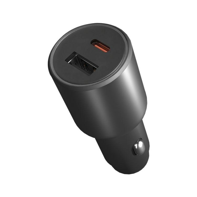 Original Xiaomi 43W Dual Ports USB + USB-C / Type-C Car Charger 1A1C(Black) - Car Charger by Xiaomi | Online Shopping UK | buy2fix