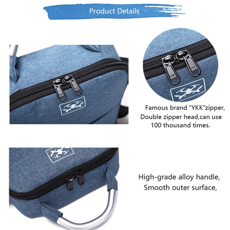 For DJI Mavic Air 2 Portable Oxford Cloth Shoulder Storage Bag Protective Box(Blue Black) - Carry Cases & Bags by buy2fix | Online Shopping UK | buy2fix