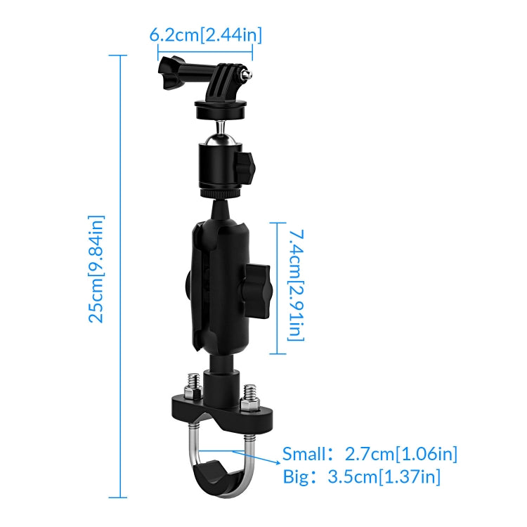 CS-1134A1 Motorcycle Bike Action Camera Recorder Mobile Phone Fixing Bracket Holder, Handlebar Version - Holder by buy2fix | Online Shopping UK | buy2fix