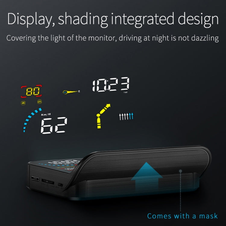 Q10 Car HUD Head-up Display GPS Speed Meter - Head Up Display System by buy2fix | Online Shopping UK | buy2fix