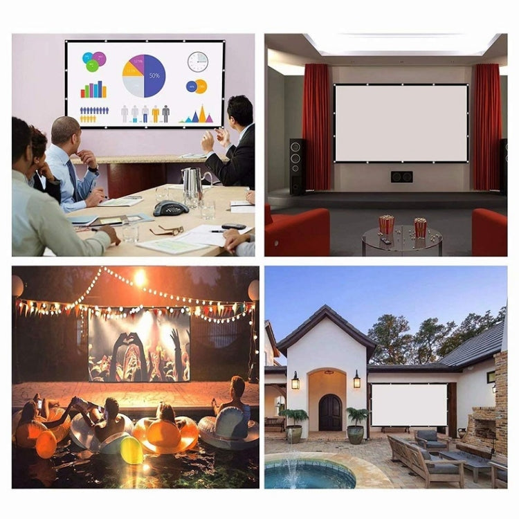 Simple Folding Thin Polyester Projector Film Curtain, Size:72 inch (16:9) Projection Area: 159x90cm - Consumer Electronics by buy2fix | Online Shopping UK | buy2fix