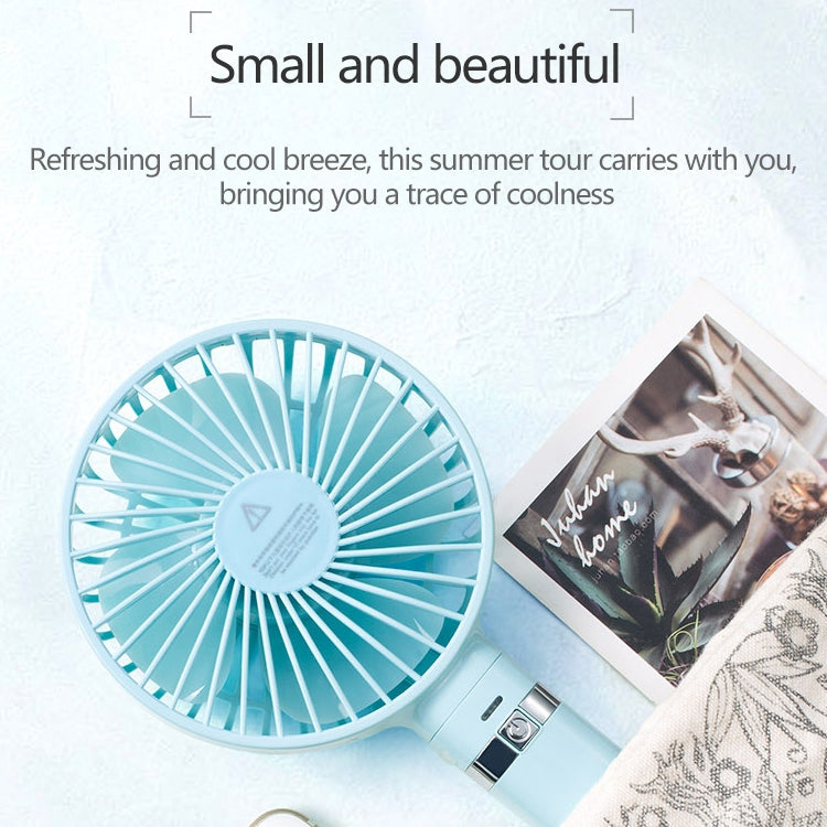 S2 Portable Foldable Handheld Electric Fan, with 3 Speed Control & Night Light (Sky Blue) - Consumer Electronics by buy2fix | Online Shopping UK | buy2fix