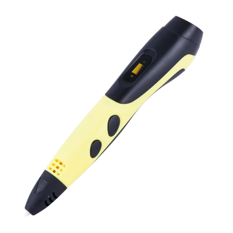Gen 6th ABS / PLA Filament Kids DIY Drawing 3D Printing Pen with LCD Display(Yellow+Black) - Consumer Electronics by buy2fix | Online Shopping UK | buy2fix