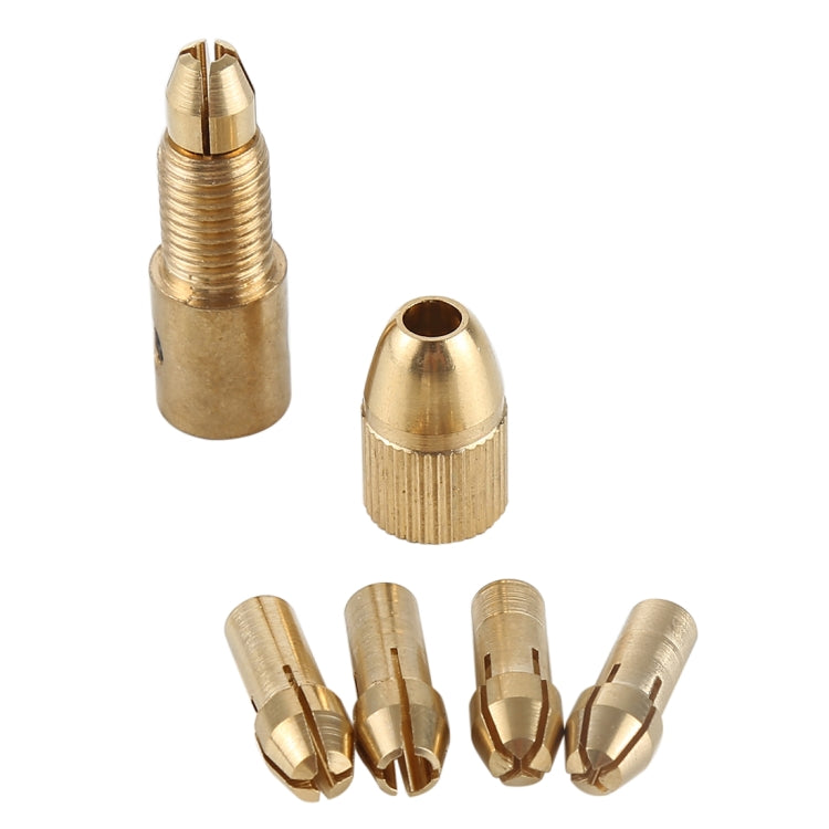 WLXY WL-DIY001 Mini DIY Brass Electric Drill Chucks Drill Bits Set - Home & Garden by WLXY | Online Shopping UK | buy2fix