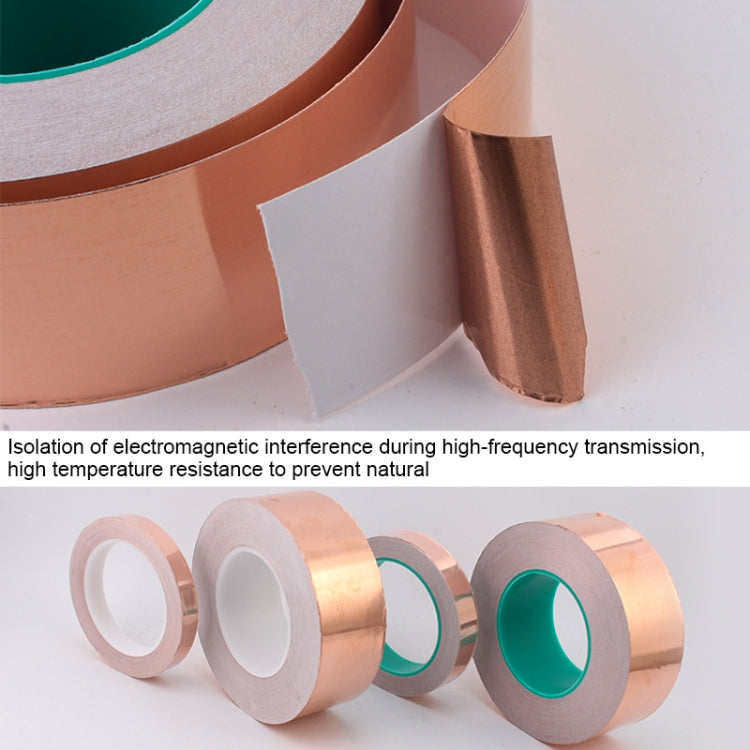 Pure Copper Double-sided Conductive Copper Foil Tape Signal Masking Tape, Size: 20m x 6mm - Home & Garden by buy2fix | Online Shopping UK | buy2fix