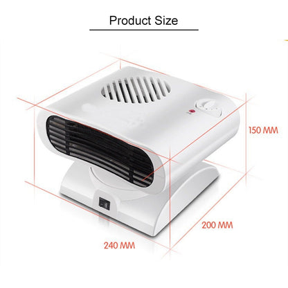Mini Shaking Head Radiator Warmer Electric Heater Warm Air Blower (White) - Consumer Electronics by buy2fix | Online Shopping UK | buy2fix