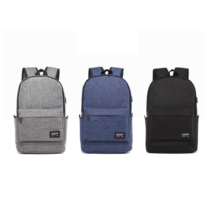 Universal Multi-Function Oxford Cloth Laptop Shoulders Bag Backpack with External USB Charging Port, Size: 45x31x16cm, For 15.6 inch and Below Macbook, Samsung, Lenovo, Sony, DELL Alienware, CHUWI, ASUS, HP(Grey) - Backpack by buy2fix | Online Shopping UK | buy2fix