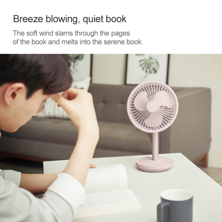 Original Xiaomi Youpin SOLOVE USB Charging Desktop Electric Fan Dormitory Office Mini Fan, with 3 Speed Control(Pink) - Consumer Electronics by Xiaomi | Online Shopping UK | buy2fix