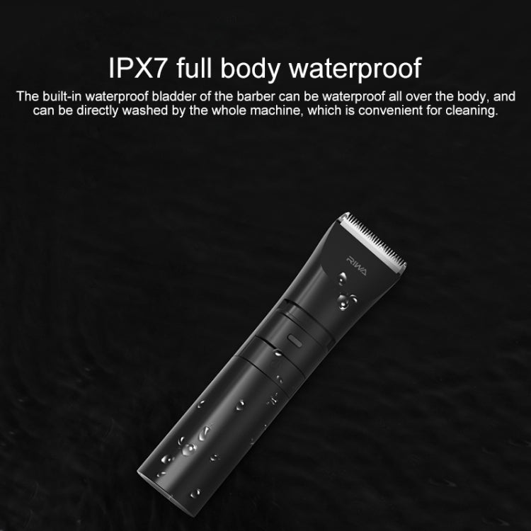 Original Xiaomi Youpin RIWA Electric Hair Clipper RE-6110 Full Body Washing Rechargeable Variable Speed Hair Trimmer(Green) - Hair Trimmer by Xiaomi | Online Shopping UK | buy2fix