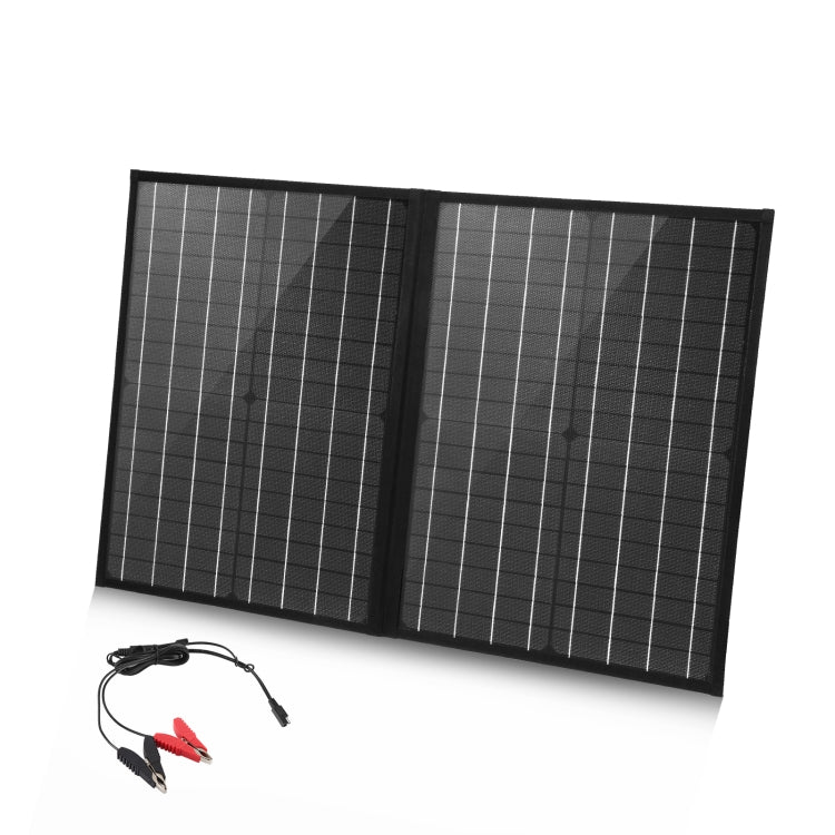 HAWEEL 50W Foldable Solar Panel Charger Travel Folding Bag(Black) - Consumer Electronics by HAWEEL | Online Shopping UK | buy2fix