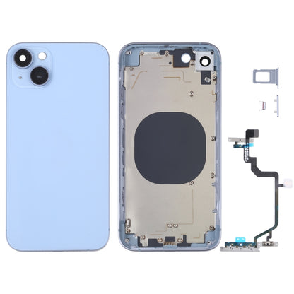 Back Housing Cover with Appearance Imitation of iP14 for iPhone XR(Blue) - Repair & Spare Parts by buy2fix | Online Shopping UK | buy2fix