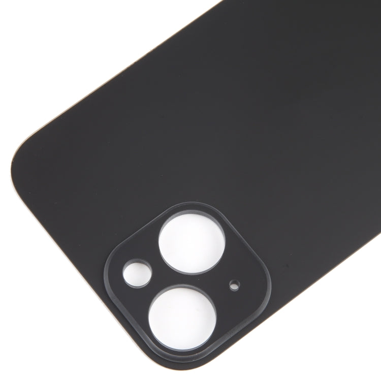 For iPhone 15 Glass Battery Back Cover(Black) -  by buy2fix | Online Shopping UK | buy2fix