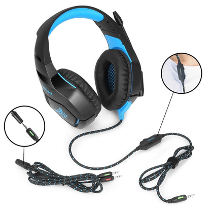 ONIKUMA K1-B Deep Bass Noise Canceling Camouflage Gaming Headphone with Microphone(Black Red) - Multimedia Headset by ONIKUMA | Online Shopping UK | buy2fix