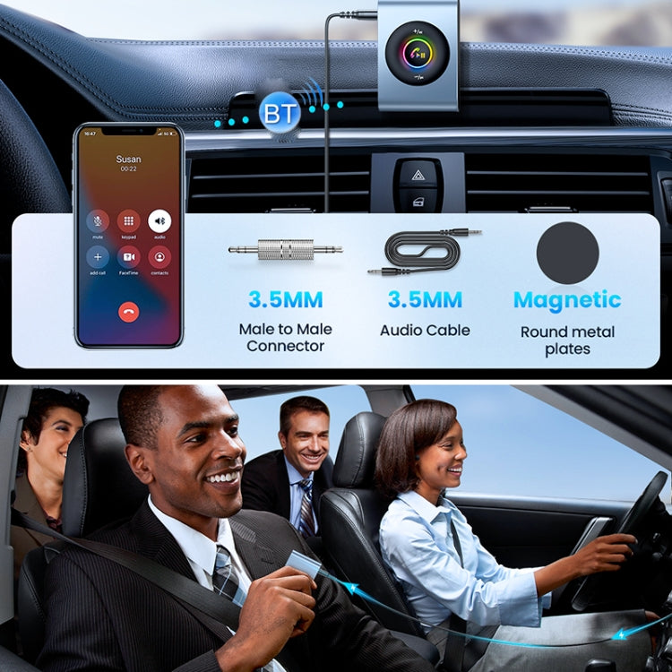 JOYROOM JR-CB1 Car Bluetooth Wireless Receiver (Dark Gray) - Apple Accessories by JOYROOM | Online Shopping UK | buy2fix