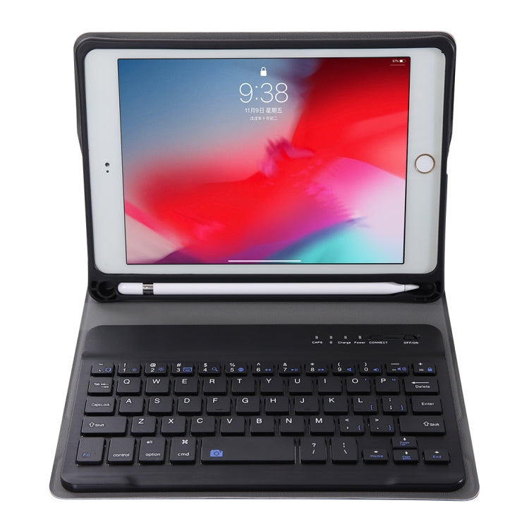 A05B Bluetooth 3.0 Ultra-thin ABS Detachable Bluetooth Keyboard Leather Tablet Case for iPad mini 5 / 4 / 3 / 2, with Holder(Black) - For iPad mini by buy2fix | Online Shopping UK | buy2fix