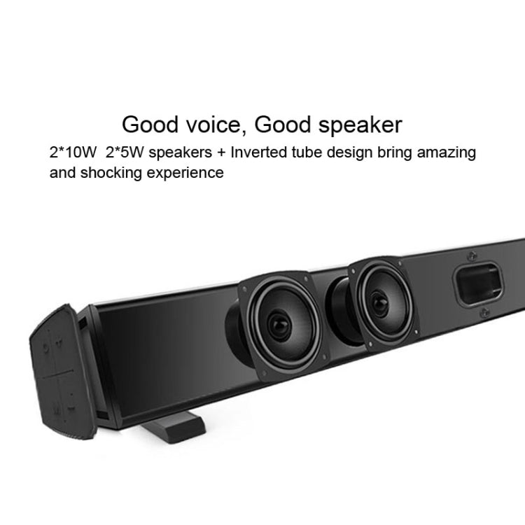 Soundbar LP-09 (CE0148) Home Theater Bluetooth Wireless Sound Bar Speaker with Remote Control(Black) - Desktop Speaker by buy2fix | Online Shopping UK | buy2fix