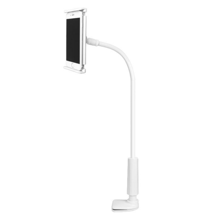 UBN-30 Classic Style Universal 360 Degrees Rotating Detachable Two-stage Lazy Bracket Mobile Phone / Tablet Desktop Bracket with Bilateral Pull Chuck (White) - Desktop Holder by buy2fix | Online Shopping UK | buy2fix