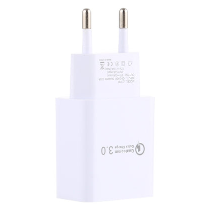 LZ-706 QC3.0 Single USB Port Travel Charger, EU Plug (White) - Apple Accessories by buy2fix | Online Shopping UK | buy2fix