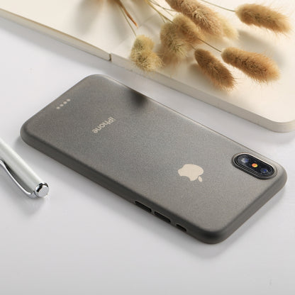 For iPhone X / XS Ultra-thin Frosted PP Protective Back Cover Case (Grey) - More iPhone Cases by buy2fix | Online Shopping UK | buy2fix