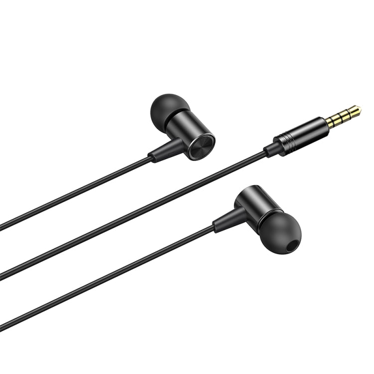 awei L2  3.5mm Plug In-Ear Wired Stereo Earphone with Mic(Black) - Normal Style Earphone by awei | Online Shopping UK | buy2fix