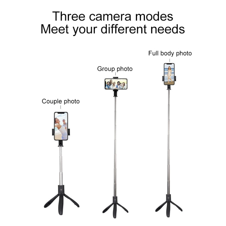 Mai Appearance K06 Multi-function Live Broadcast Mobile Bluetooth Self-timer Pole Tripod (Black) - Consumer Electronics by buy2fix | Online Shopping UK | buy2fix