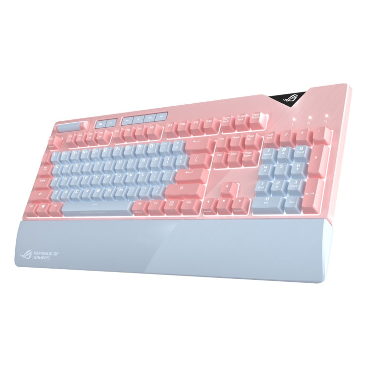 ASUS Strix Flare Pink LTD RGB Backlight Wired Gaming Keyboard with Detachable Wrist Rest (Mechanical Brown Switch) - Wired Keyboard by ASUS | Online Shopping UK | buy2fix