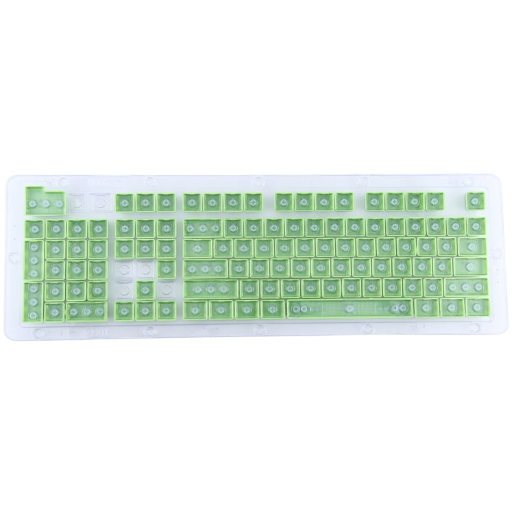 104 Keys Double Shot PBT Backlit Keycaps for Mechanical Keyboard (Green) - Silicone / Sticker by buy2fix | Online Shopping UK | buy2fix