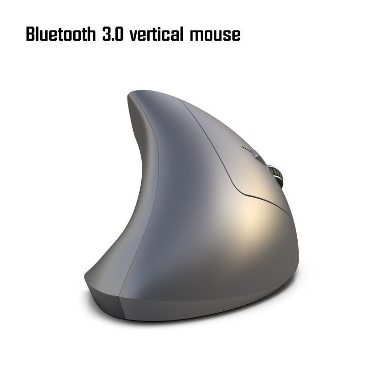 HXSJ T29 Bluetooth 3.0 Wireless Bluetooth 6-Keys 2400 DPI Adjustable Ergonomics Optical Vertical Mouse(Grey) - Wireless Mice by HXSJ | Online Shopping UK | buy2fix