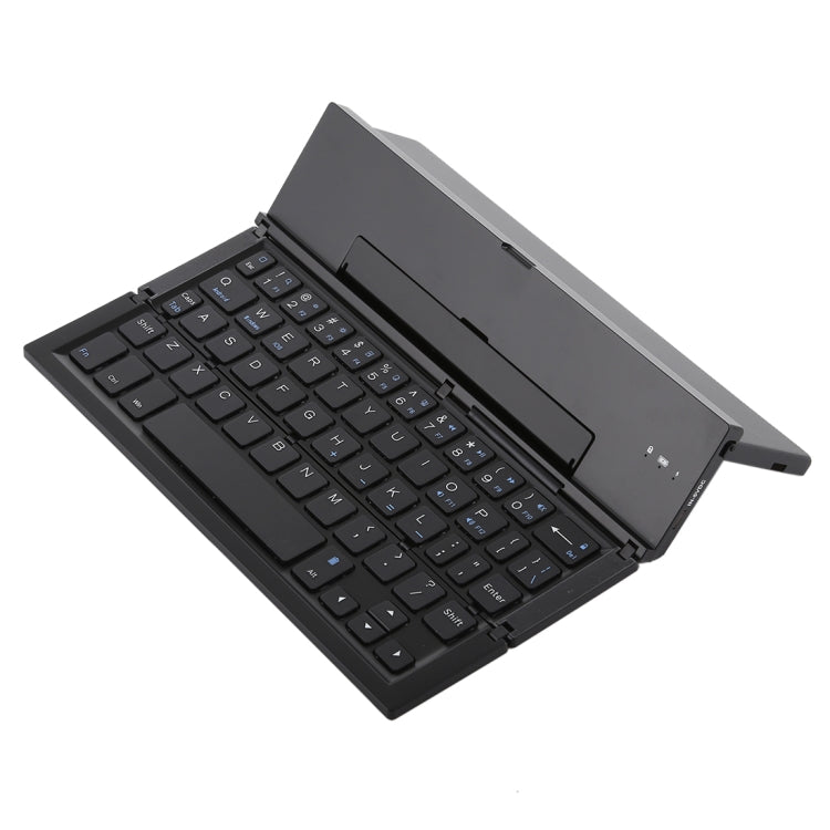 GK608 Ultra-thin Foldable Bluetooth V3.0 Keyboard, Built-in Holder, Support Android / iOS / Windows System (Black) - Wireless Keyboard by buy2fix | Online Shopping UK | buy2fix