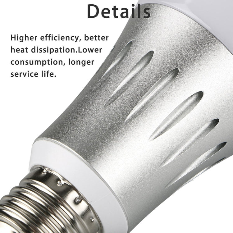 JH-G05 E27 7W WiFi Smart LED Light Bulb, 6000K+RGB 600LM Works with Alexa & Google Home, AC 175-255V(Silver) - Smart Light Bulbs by buy2fix | Online Shopping UK | buy2fix