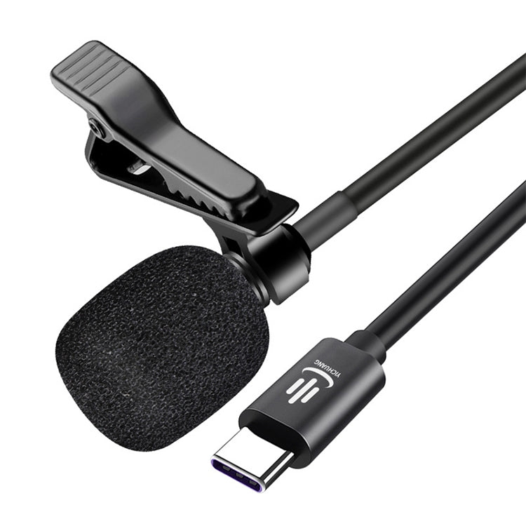 YICHUANG YC-LM10 USB-C / Type-C Intelligent Noise Reduction Condenser Lavalier Microphone, Cable Length: 1.5m - Consumer Electronics by YICHUANG | Online Shopping UK | buy2fix