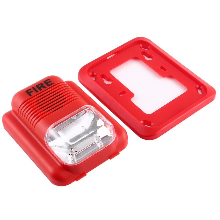 Sound-light Fire Alarm Warning Strobe Horn Alert Safety System Sensor - Security by buy2fix | Online Shopping UK | buy2fix