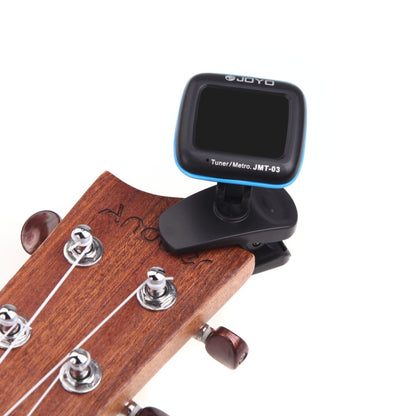 JOYO JMT-03 Portable Clip-on Guitar Tuner Metronome Supports MIC and CLIP Tuning Mode 2-in-1 360-Degree Rotating for Guitar Violin Ukulele (Black) - Stringed Instruments Accessories by JOYO | Online Shopping UK | buy2fix