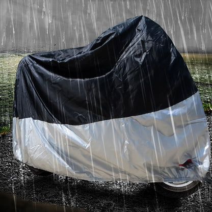 210D Oxford Cloth Motorcycle Electric Car Rainproof Dust-proof Cover, Size: XXL (Silver) - Raincoat by buy2fix | Online Shopping UK | buy2fix