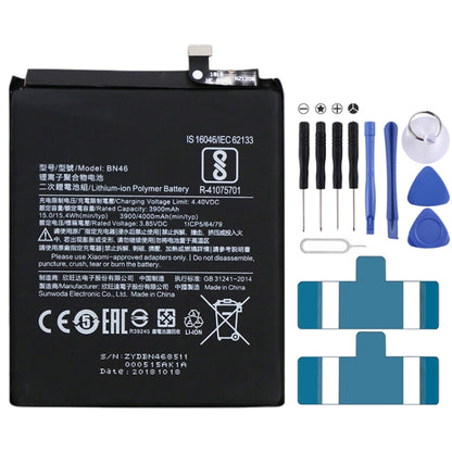 BN46 3900mAh Li-Polymer Battery for Xiaomi Redmi 7 / Redmi Note 6 / Redmi Note 8 / Redmi Note 8T - For Xiaomi by buy2fix | Online Shopping UK | buy2fix