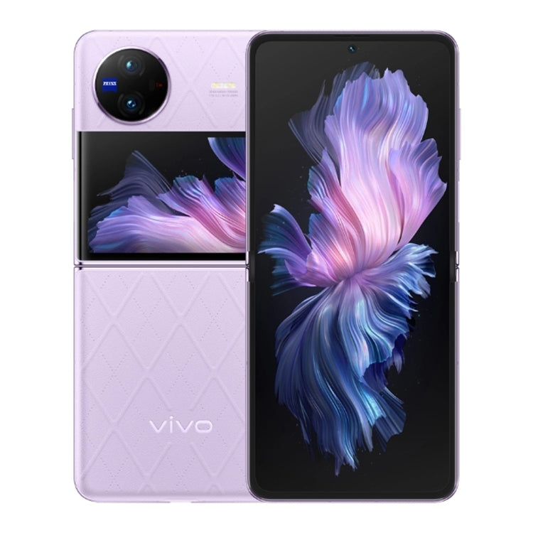 vivo X Flip 5G, 50MP Camera, 12GB+512GB, Dual Back Cameras, Side Fingerprint Identification, 4400mAh Battery, 6.74 inch + 3.0 inch Android 13.0 OriginOS 3 Qualcomm Snapdragon 8+ Gen1 Octa Core up to 3.0GHz, NFC, OTG, Network: 5G (Purple) - vivo by vivo | Online Shopping UK | buy2fix