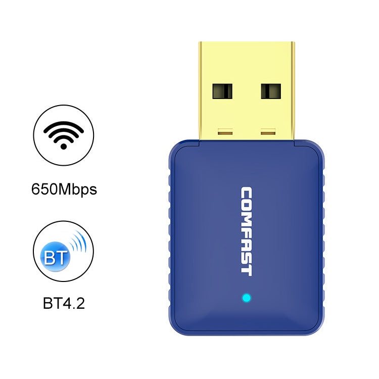 COMFAST CF-726B 650Mbps Dual-band Bluetooth Wifi USB Network Adapter Receiver - USB Network Adapter by COMFAST | Online Shopping UK | buy2fix