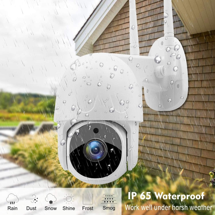 Tuya QX45 1080P Full HD IP65 Waterproof 2.4G Wireless IP Camera, Support Motion Detection & Two-way Audio & Night Vision & TF Card, UK Plug - Security by buy2fix | Online Shopping UK | buy2fix