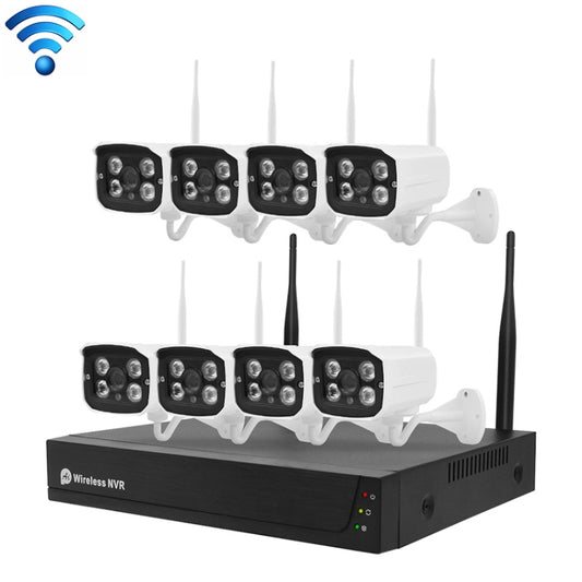 H105 1080P HD 8-ways Wiring-free Wireless Camera NVR Kit - Security by buy2fix | Online Shopping UK | buy2fix