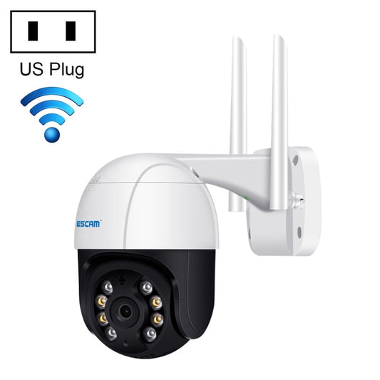 ESCAM QF218 1080P Pan / Tilt AI Humanoid Detection IP66 Waterproof WiFi IP Camera, Support ONVIF / Night Vision / TF Card / Two-way Audio, US Plug - Security by ESCAM | Online Shopping UK | buy2fix