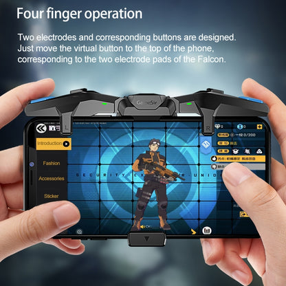 GameSir F4 Foldable Eagle Wing Shaped Physical Direct Connect Capacitor Gamepad Compatible with IOS & Android System Devices - Controller Gamepad by GameSir | Online Shopping UK | buy2fix