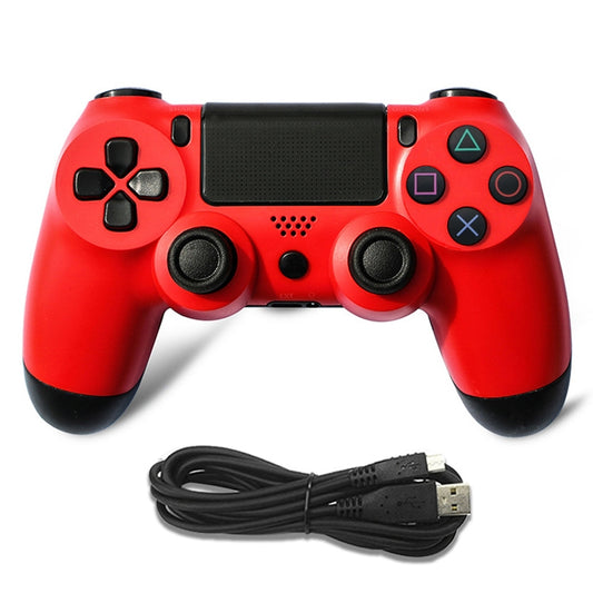 For PS4 Wired Game Controller Gamepad(Red) - Gamepads by buy2fix | Online Shopping UK | buy2fix