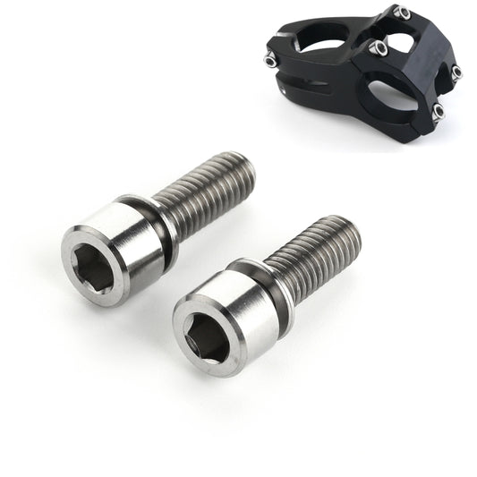 2 PCS Bicycle Accessories Titanium Bottle Cage Screw M5 15mm(Titanium Color) -  by buy2fix | Online Shopping UK | buy2fix