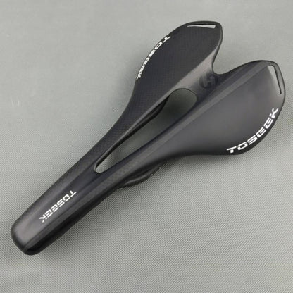 TOSEEK Road Bike Carbon Fiber Seat Bicycle Hollow Seat Saddle, 3K Texture + Extinction(Black) - Outdoor & Sports by TOSEEK | Online Shopping UK | buy2fix