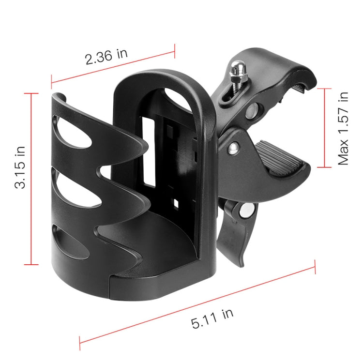 GB067 Wheelchair / Baby Stroller / Bicycle Retractable Cup Holder - Holders by buy2fix | Online Shopping UK | buy2fix