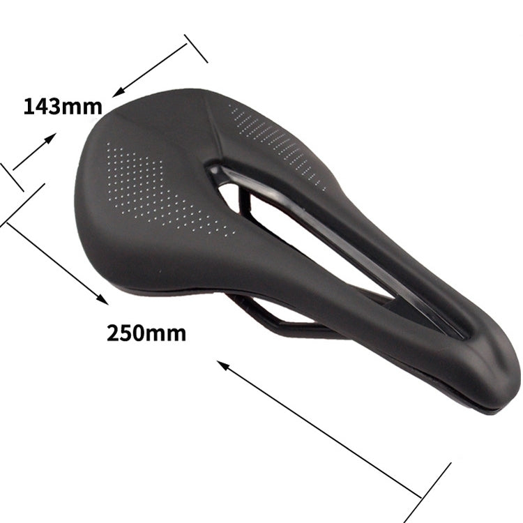 BIKERSAY SZ001 Bicycle PU Leather Saddle Seat (Black White) - Bicycle Saddle by BIKERSAY | Online Shopping UK | buy2fix